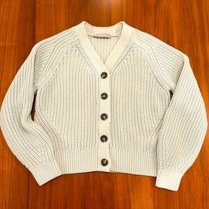 Everlane The Textured Cotton Cardigan